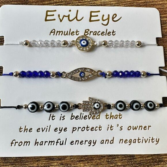 Evil Eye Bracelets Mexican Handmaid String Protection Bracelet - Picture 1 of 4